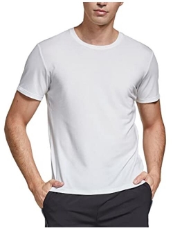 Men's Quick Dry Short Sleeve T-Shirt Sun Protection Running Workout Shirts