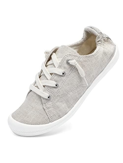 Womens Slip On Sneakers, Comfort Casual Canvas Shoes