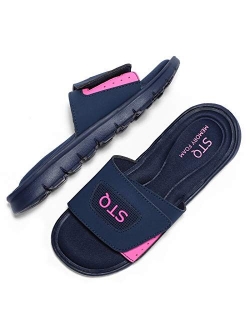 Womens Comfort Sport Slide Sandal Athletic Memory Foam Slides