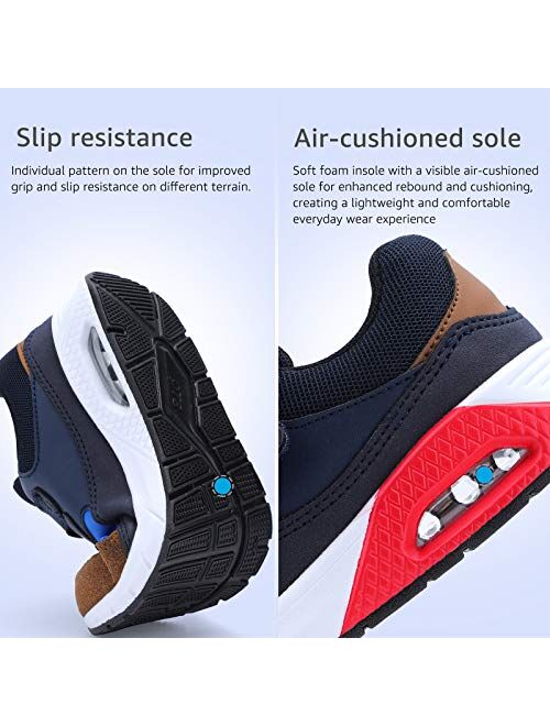 STQ Kids Shoes Lightweight Breathable Athletic Boys Sneakers for Running Tennis Sports