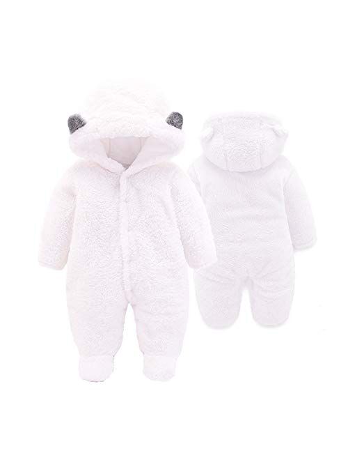 Xmwealthy Unisex Baby Clothes Winter Coats Cute Newborn Infant Jumpsuit Snowsuit Bodysuits Registry for Baby Essentials Stuff