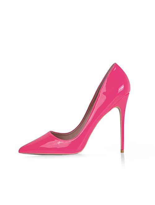 Elisabet Tang Women Pumps, Pointed Toe High Heel 4.7 inch/12cm Party Stiletto Heels Shoes