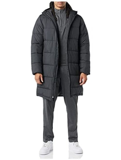 Men's Longer-Length Heavyweight Hooded Puffer Jacket