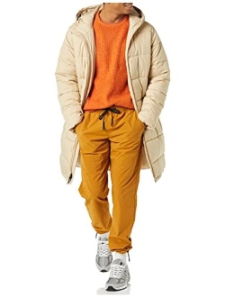 Men's Longer-Length Heavyweight Hooded Puffer Jacket