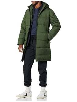 Men's Longer-Length Heavyweight Hooded Puffer Jacket