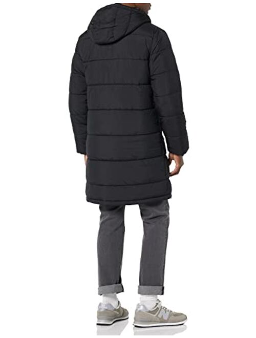 Amazon Essentials Men's Longer-Length Heavyweight Hooded Puffer Jacket