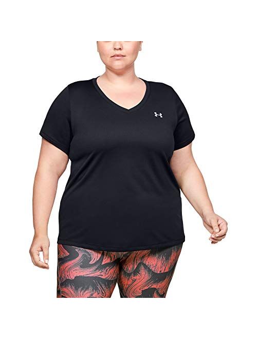 Under Armour Plus Size Tech Solid Short Sleeve V-Neck