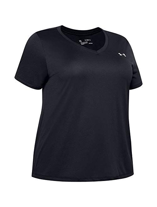 Under Armour Plus Size Tech Solid Short Sleeve V-Neck