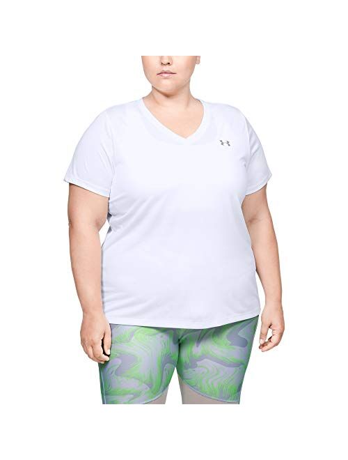 Under Armour Plus Size Tech Solid Short Sleeve V-Neck