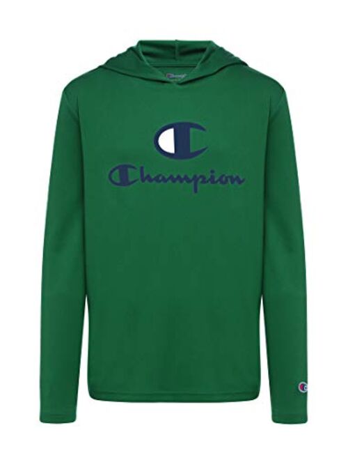 Champion Kids Long Sleeve Hooded Shirt | Lightweight | Boys Clothes | Activewear