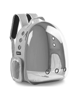 BEIKOTT Bubble Cat Backpack Carriers Bag, Dog Backpack, Pet Backpack for Small Cats Puppies Dogs Bunny, Airline-Approved Ventilate Transparent Capsule Backpack for Travel