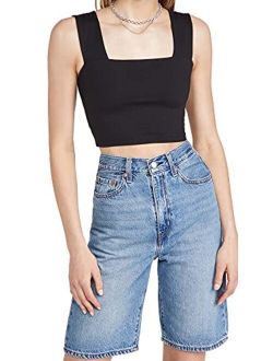 Women's Wide Strap Crop Top