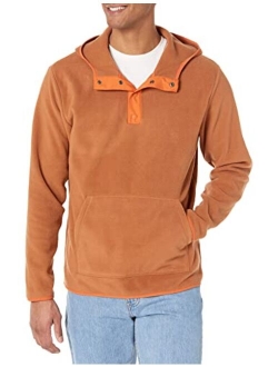 Men's Snap-Front Hooded Polar Fleece Jacket