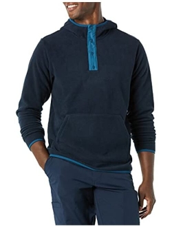 Men's Snap-Front Hooded Polar Fleece Jacket