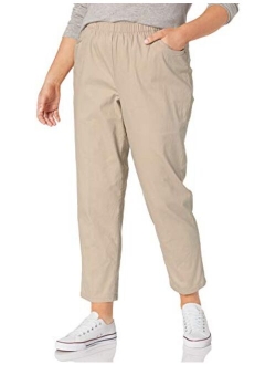 Chic Classic Collection Women's Plus Size Stretch Elastic Waist Pull-On Pant