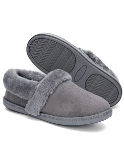 Women Fuzzy House Slippers with Comfortable Indoor Cozy Shoes