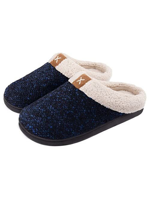 ULTRAIDEAS Men's Original Boucle Memory Foam Slipper