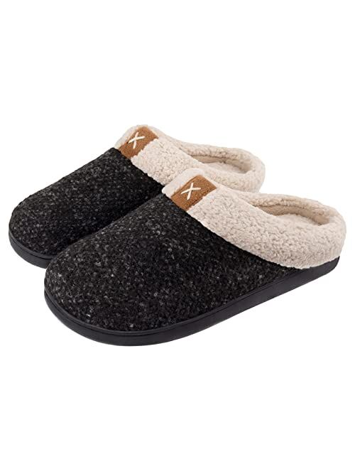 ULTRAIDEAS Men's Original Boucle Memory Foam Slipper