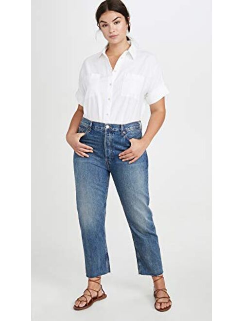 Madewell Women's White Cotton Courier Shirt