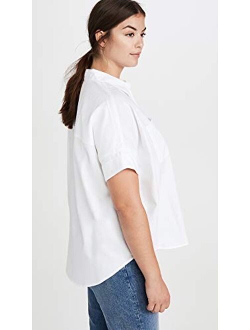 Madewell Women's White Cotton Courier Shirt