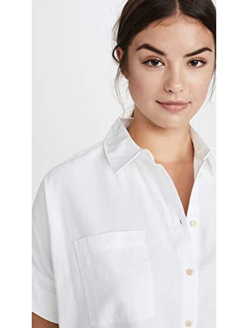 Madewell Women's White Cotton Courier Shirt