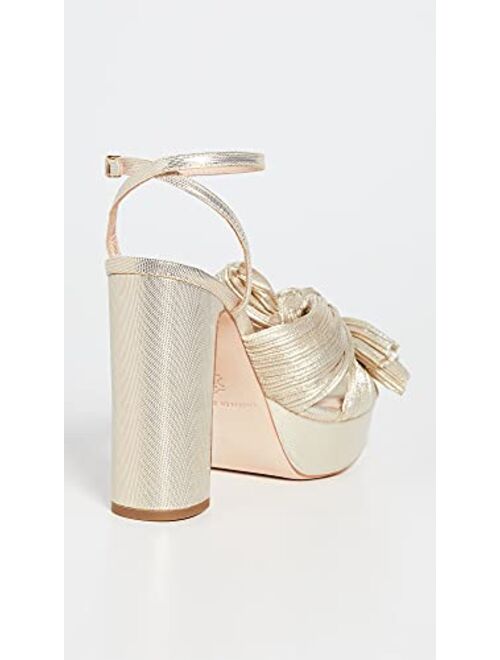 Loeffler Randall Women's Natalia Platform Pleated Bow Heels