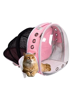 Toysinthebox Cat Backpack Carrier Bubble Expandable Foldable Breathable Pet Carrier Dog Carrier Backpack for Large Big Cats Hiking, Travelling, Camping, Up to 22 Lbs