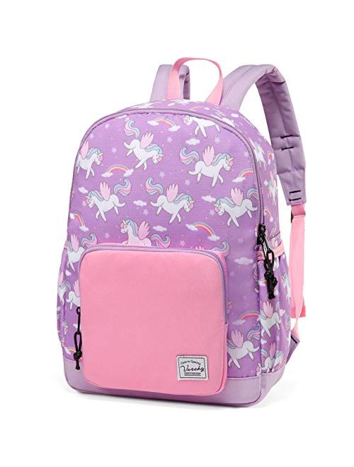 Kids backpacks,VASCHY Cute Lightweight Water Resistant Preschool Backpack for Boys and Girls Chest Strap