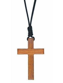 Intercession Wood Cross on Cord - Made in Brazil