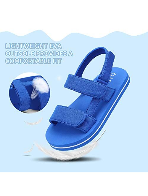 STQ Toddler Sandals Boys Girls Soft Open Toe Outdoor Beach Summer Flats Sandals