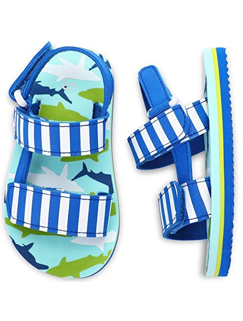 STQ Toddler Sandals Boys Girls Soft Open Toe Outdoor Beach Summer Flats Sandals