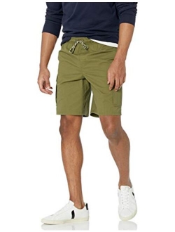 Men's 9" Inseam Elastic Waist Cargo Short