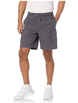 Men's 9" Inseam Elastic Waist Cargo Short