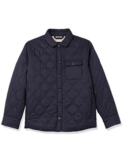 Boys' Sherpa-Lined Quilted Shirt Jacket