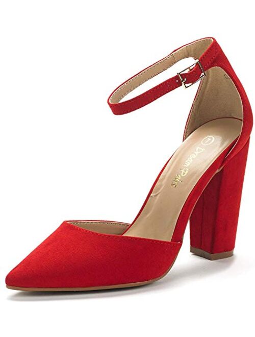 DREAM PAIRS Women's Coco Pointed Toe High Heels Pump Shoes