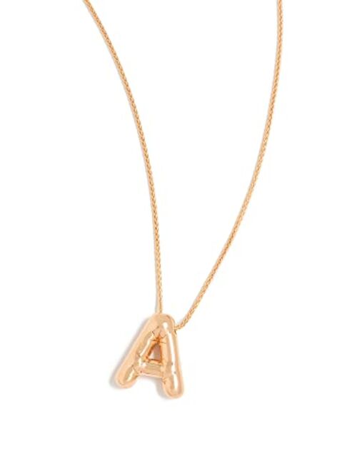 Maison Irem Women's Balloon Letter Necklace, A, Gold, One Size