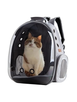 XZKING Cat Backpack Carrier Bubble Bag, Transparent Space Capsule Pet Carrier Dog Hiking Backpack, Small Dog Backpack Carrier for Cats Puppies Airline Approved Travel Car