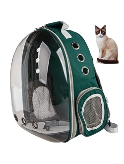 XZKING Cat Backpack Carrier Bubble Bag, Transparent Space Capsule Pet Carrier Dog Hiking Backpack, Small Dog Backpack Carrier for Cats Puppies Airline Approved Travel Car