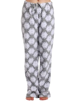 Just Love Womens Cute Character Print Plush Pajama Pants