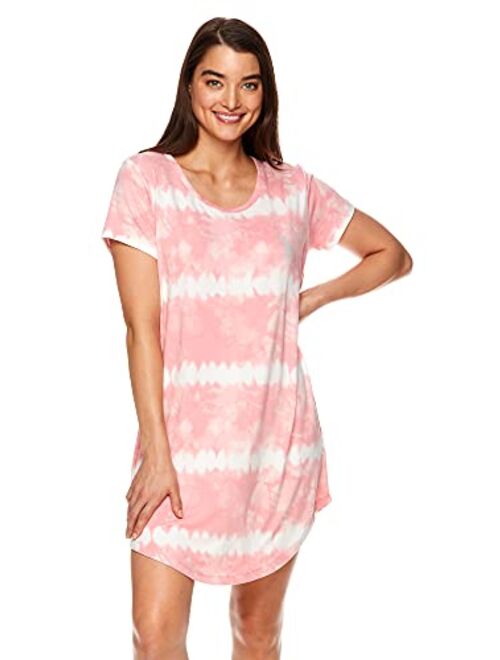 U.S. Polo Assn. Womens Short-Sleeve Sleepshirt - Pajama Tee Nightgown for Women