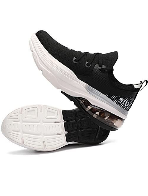 STQ Walking Shoes Women Arch Support Tennis Shoe Breathable Air Cushion Sneakers for Gym, Workout, Jogging, Travelling and Shopping