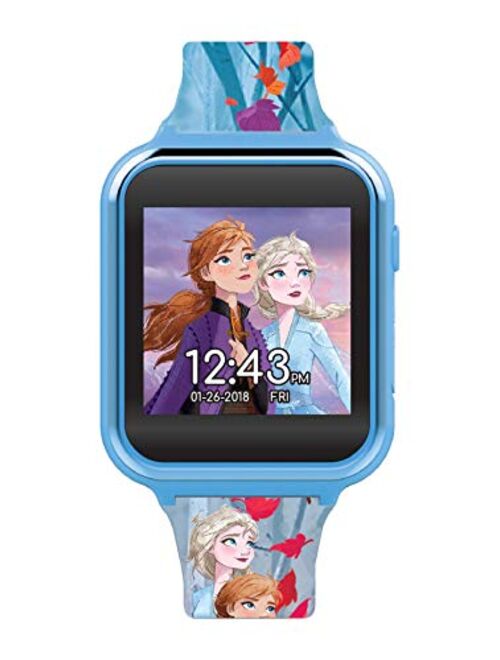 Accutime Disney Frozen Touch-Screen Smartwatch, Built in Selfie-Camera, Easy-to-Buckle Strap, Purple Smart Watch