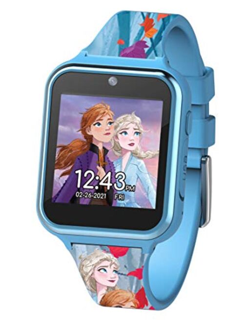 Accutime Disney Frozen Touch-Screen Smartwatch, Built in Selfie-Camera, Easy-to-Buckle Strap, Purple Smart Watch