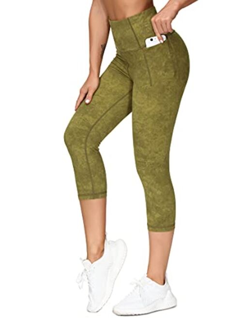 THE GYM PEOPLE Tummy Control Workout Leggings with Pockets High Waist Athletic Yoga Pants for Women Running, Hiking