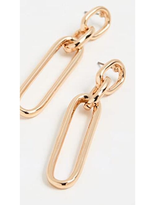 Kenneth Jay Lane Women's Gold Link Chain Earrings