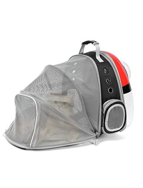 Jerrycat pet Carrier Backpack and Puppy Backpack,Expandable Breathable cat Backpack,Space Capsule cat Backpack Suitable for Travel, Hiking, Walking and Outdoor Activities