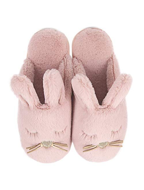 Caramella Bubble Bunny Slippers for Women Fuzzy Animal Memory Foam Indoor House Slippers Christmas Slippers Gifts