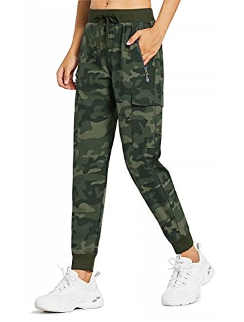 Libin Women's Cargo Joggers Lightweight Quick Dry Hiking Pants Athletic Workout Lounge Casual Outdoor