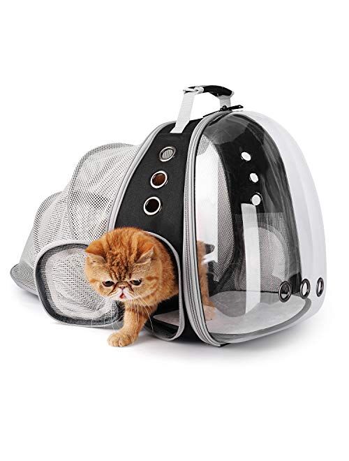 LOLLIMEOW Pet Carrier Backpack, Bubble Backpack Carrier, Cats and Puppies,Airline-Approved, Designed for Travel, Hiking, Walking & Outdoor Use