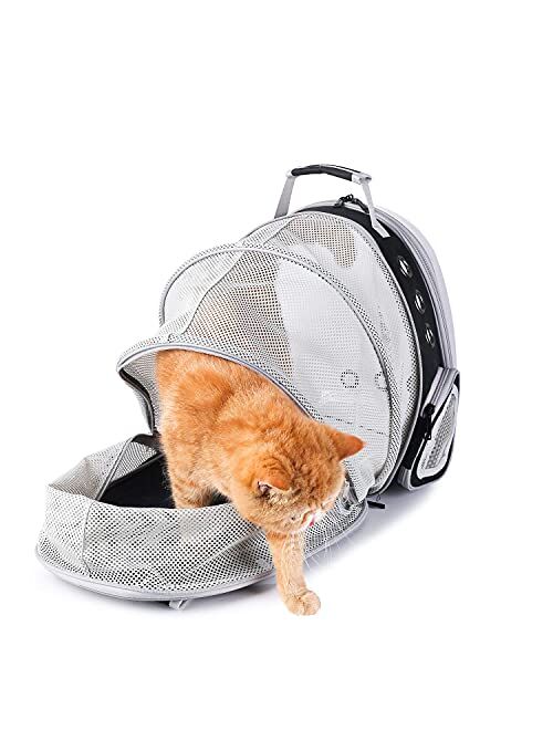 LOLLIMEOW Pet Carrier Backpack, Bubble Backpack Carrier, Cats and Puppies,Airline-Approved, Designed for Travel, Hiking, Walking & Outdoor Use